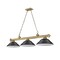 Z-Lite Cordon 3 Light Billiard, Rubbed Brass & Matte Black 2306-3RB-SMB - alternate 7